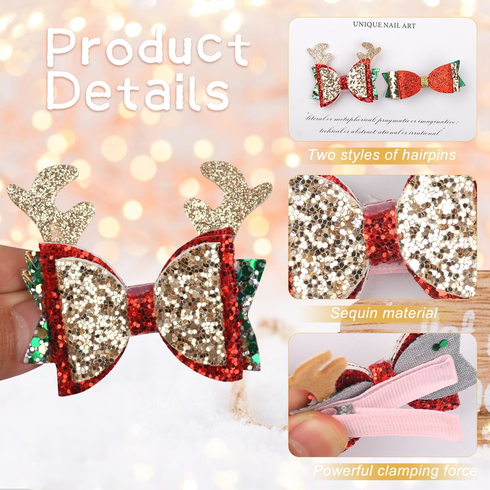 HOXIEYA lightweight christmas bow highlights comfortable all-day wear during parties