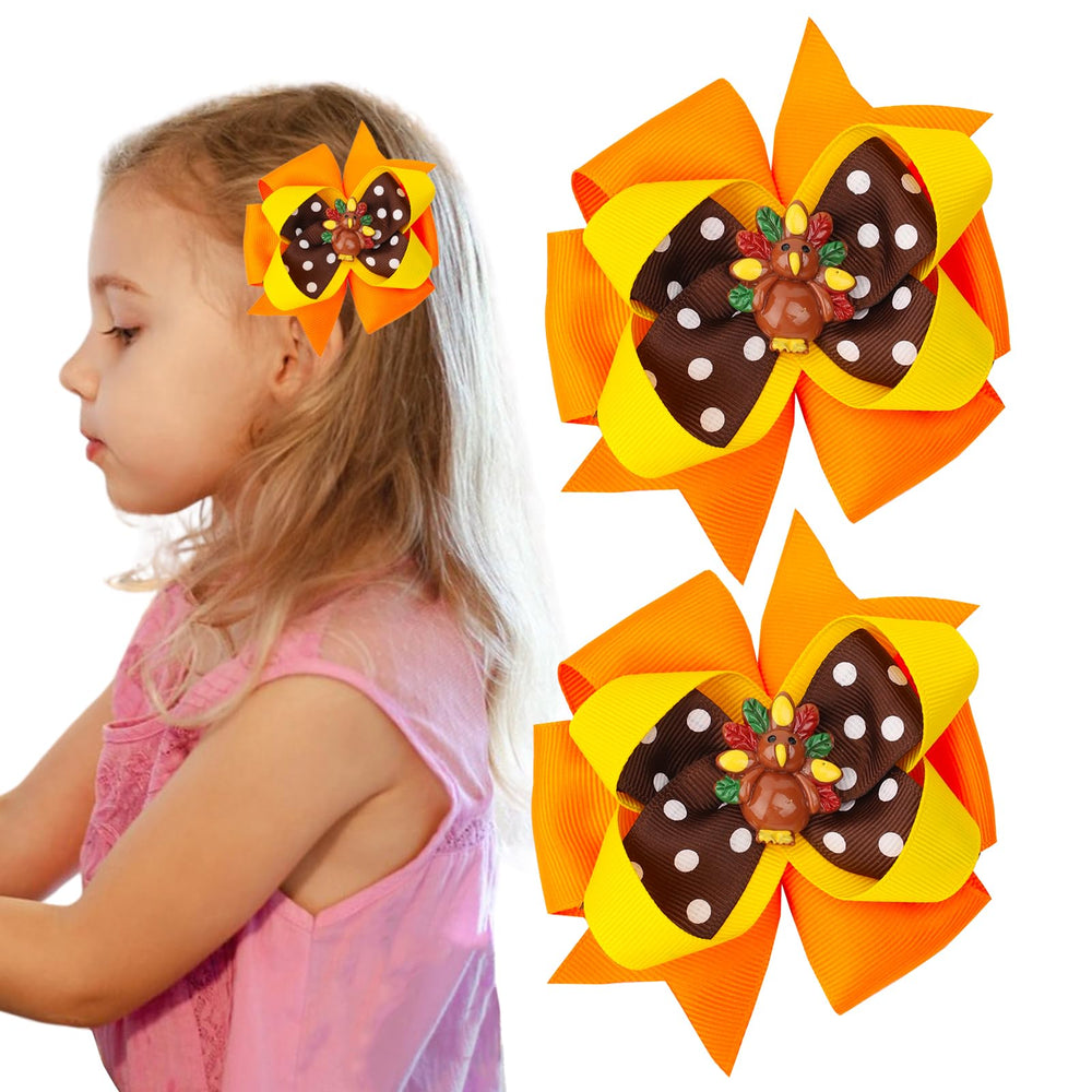 HOXIEYA turkey bow clip complements clothing for cheerful looks
