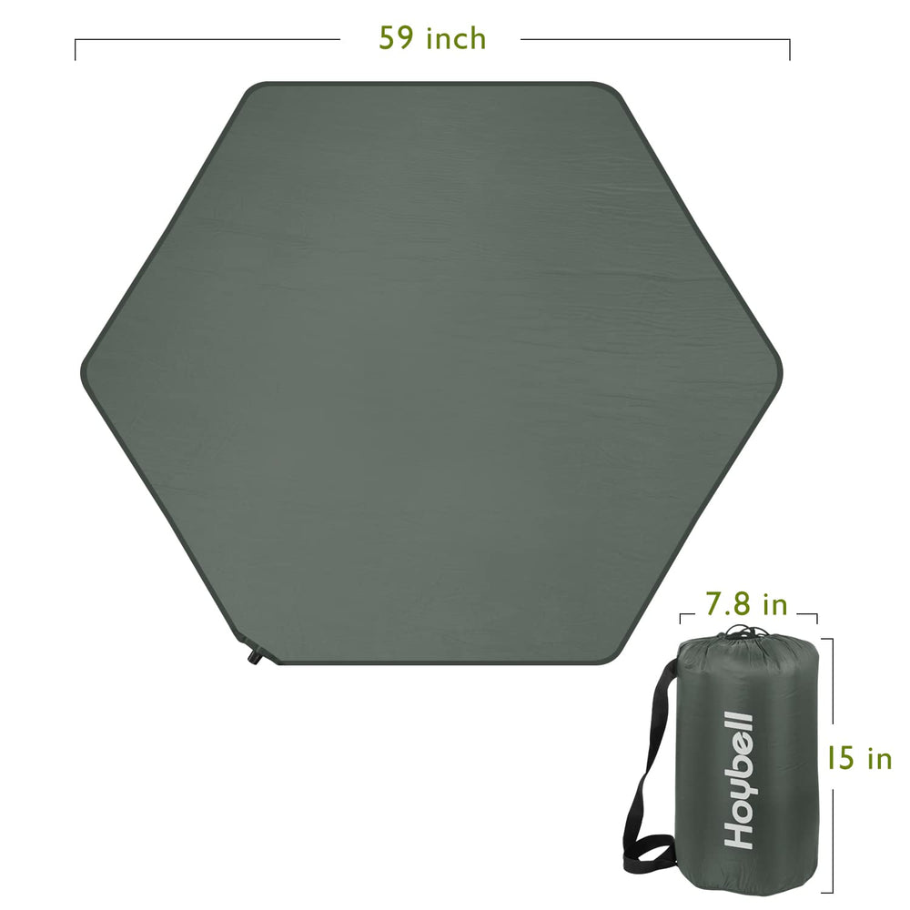 Hoybell hexagon playpen mat self-inflating valve enables easy setup.