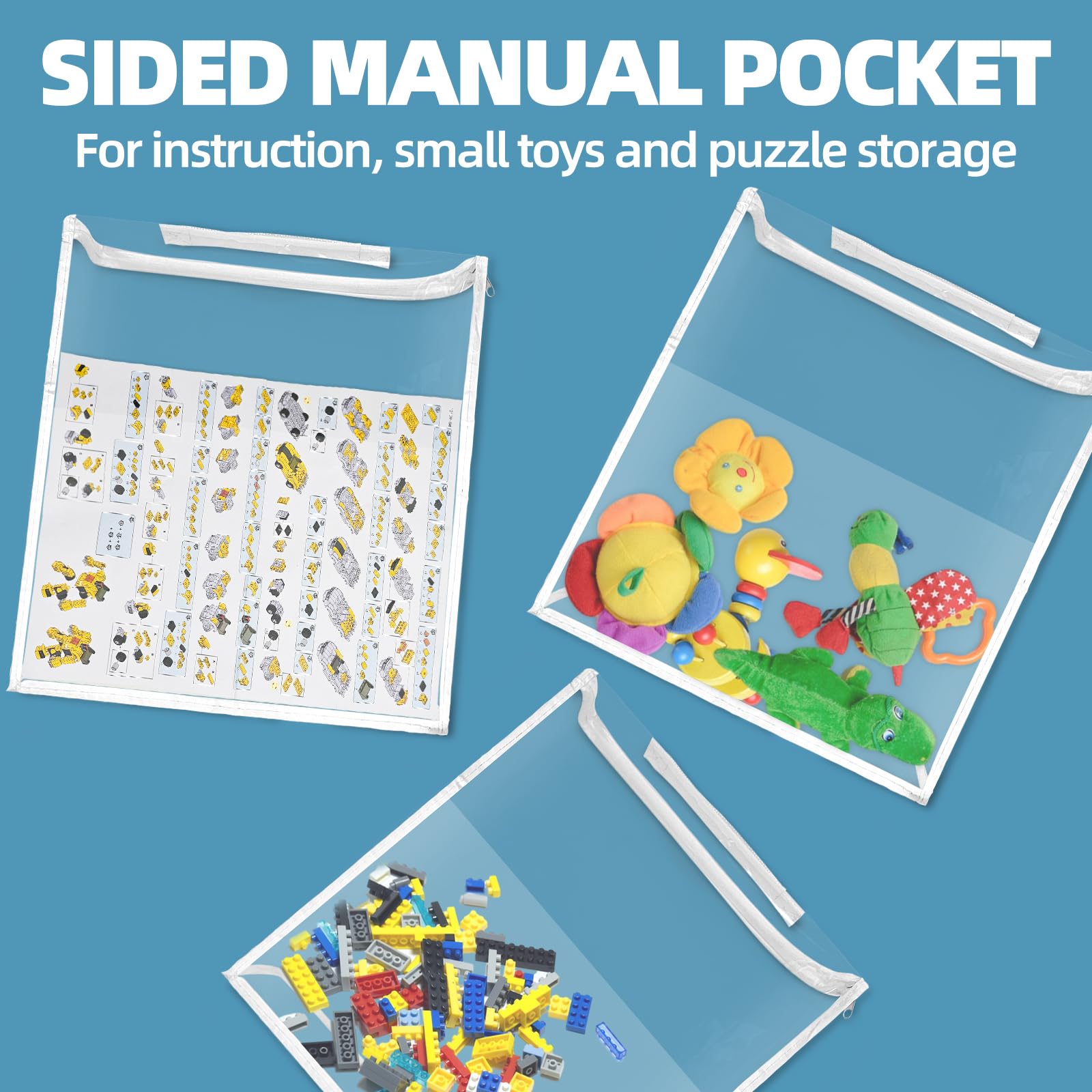 Hoyula bag with storage inside for blocks, puzzles, and small toys