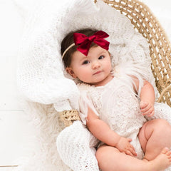 hoyuwak velvet baby bows 4inch pack one shows versatile styling options