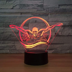 HPBN8 3D lamp in desk setup with USB power for convenience