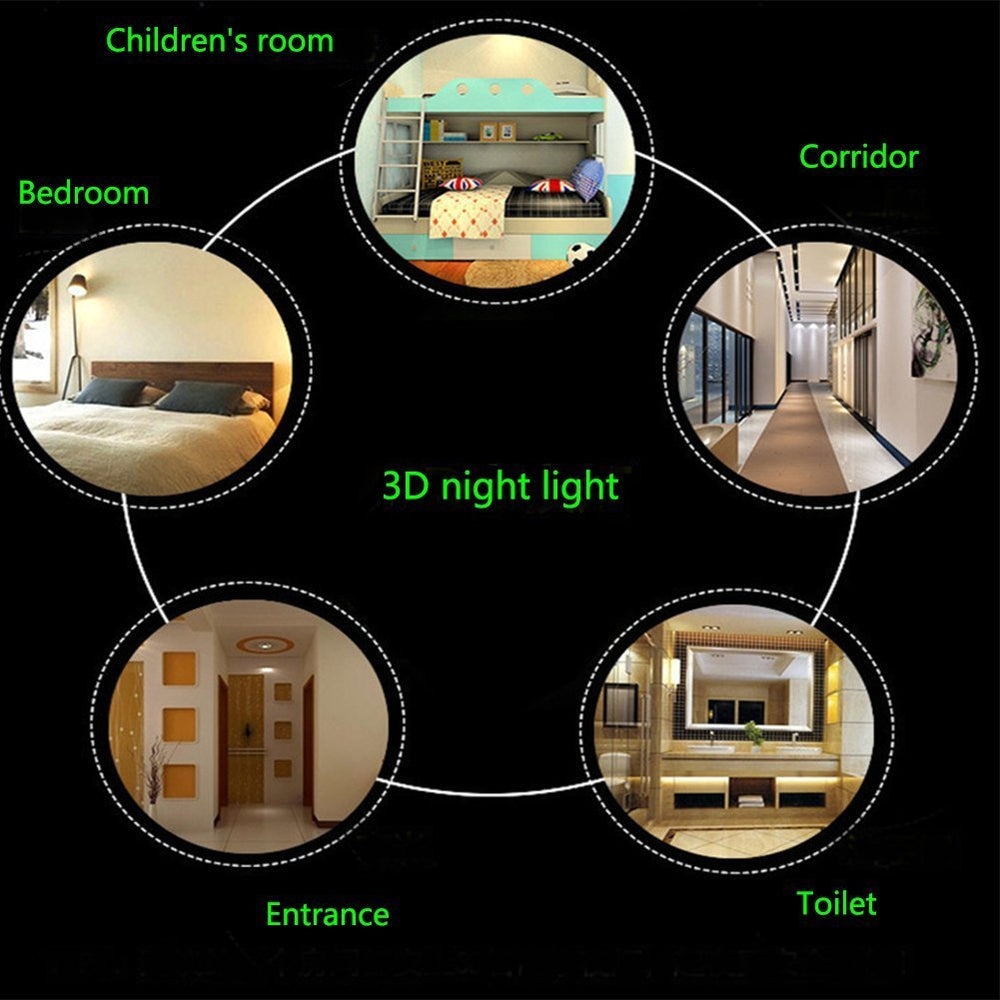 HPBN8 birthday party desk decor night light with color