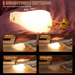 Hpewi Duck Night Light soft silicone texture for safe nighttime touch