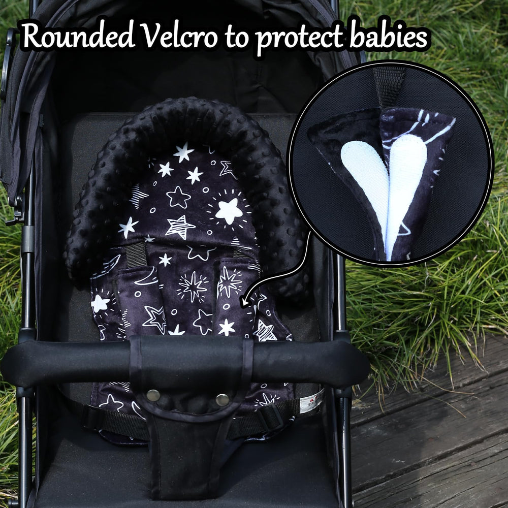 HPIENOYA belt buckle covers velcro-infant-seat protect skin and reduce belt irritation
