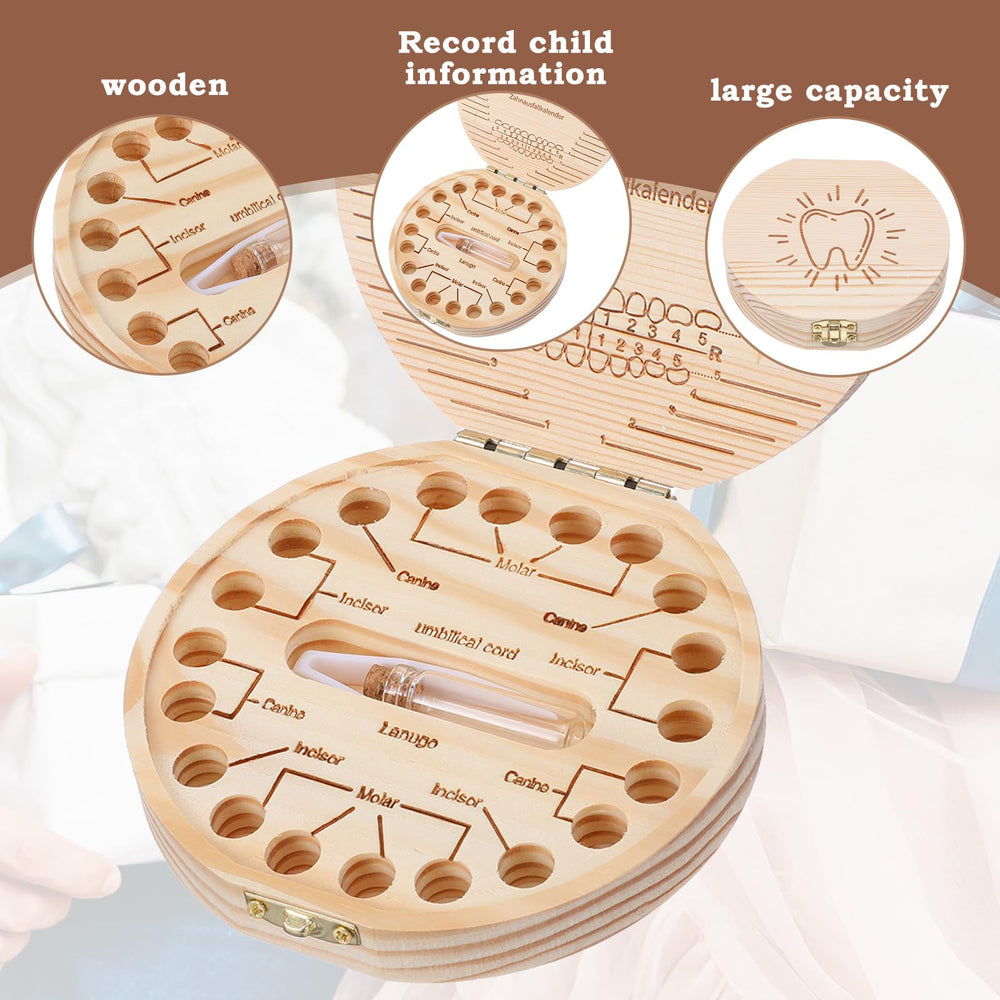 Hpmjz Wooden box in natural color ready for long-term keepsake storage.
