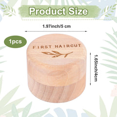 Hpmjz memorial box round wooden tooth box highlighting dental keepsakes for a cherished milestone