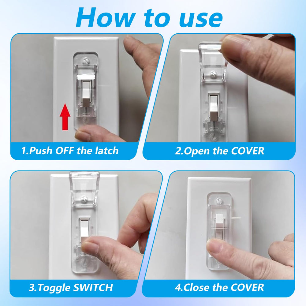 Hpmjz switch guard packaging includes screws for easy installation