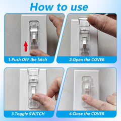 Hpmjz switch guard packaging includes screws for easy installation