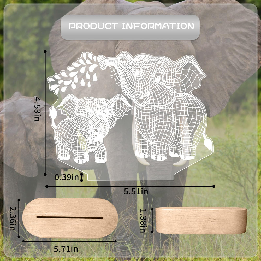 HPYDIY elephant design with carnation-pattern creates vibrant, color-changing ambiance.