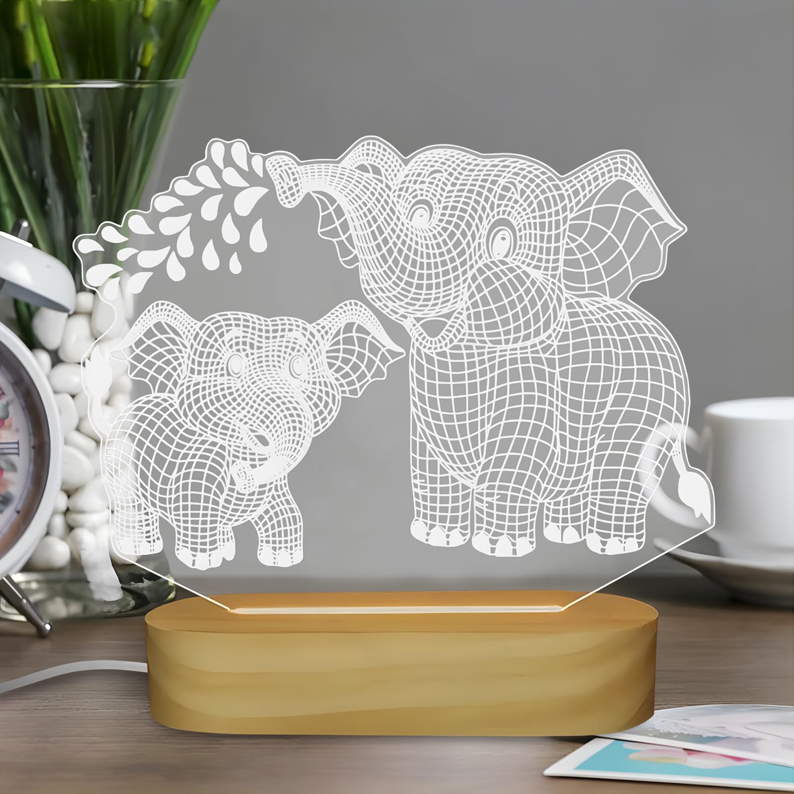 HPYDIY multicolor LED glow enhances shelves, nightstands, or desks with warmth.
