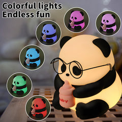 HPYDIY panda night light color-changing seven colors for mood lighting