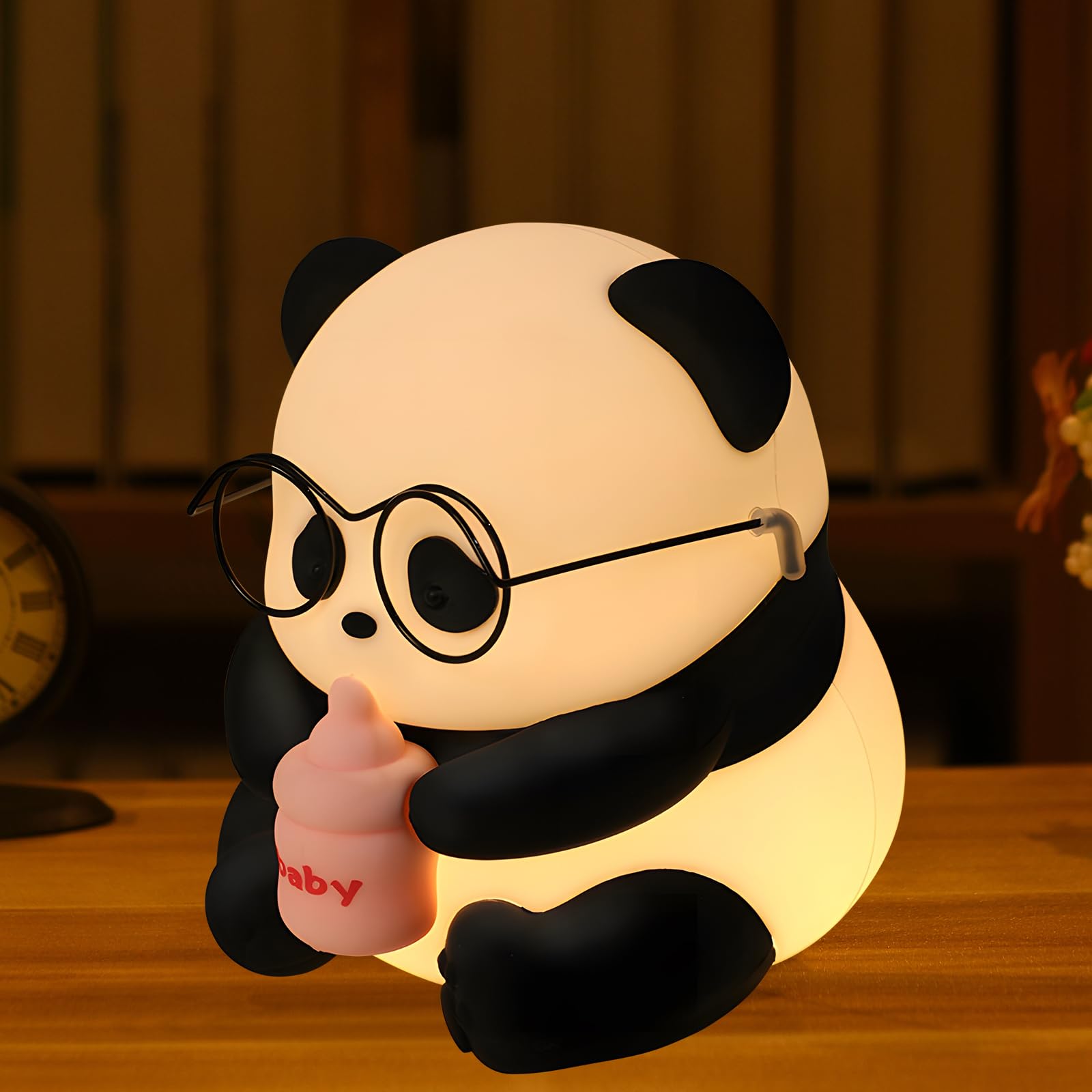 HPYDIY panda night light tactile control for easy tap on