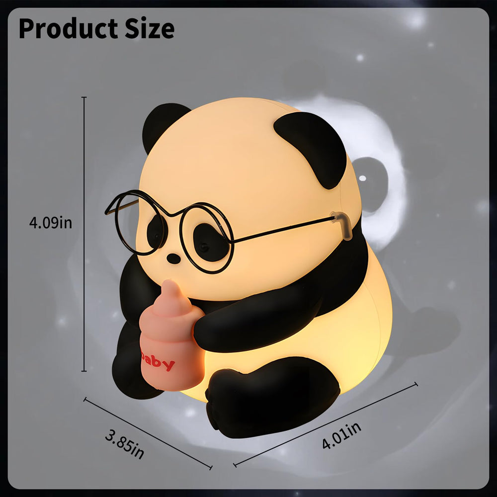 HPYDIY panda night light USB-C rechargeable for cord-free use