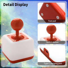 HPYDIY Rocker Night Light Red joystick-inspired design enables quick nighttime adjustments.