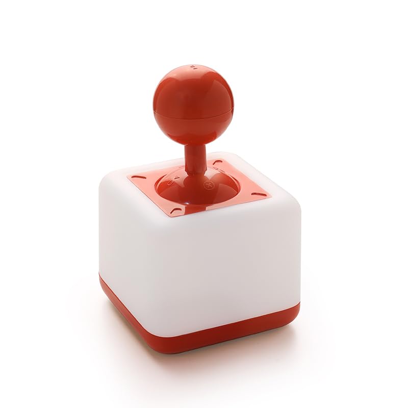HPYDIY Rocker Night Light Red side-table setup ideal for bedside reading.