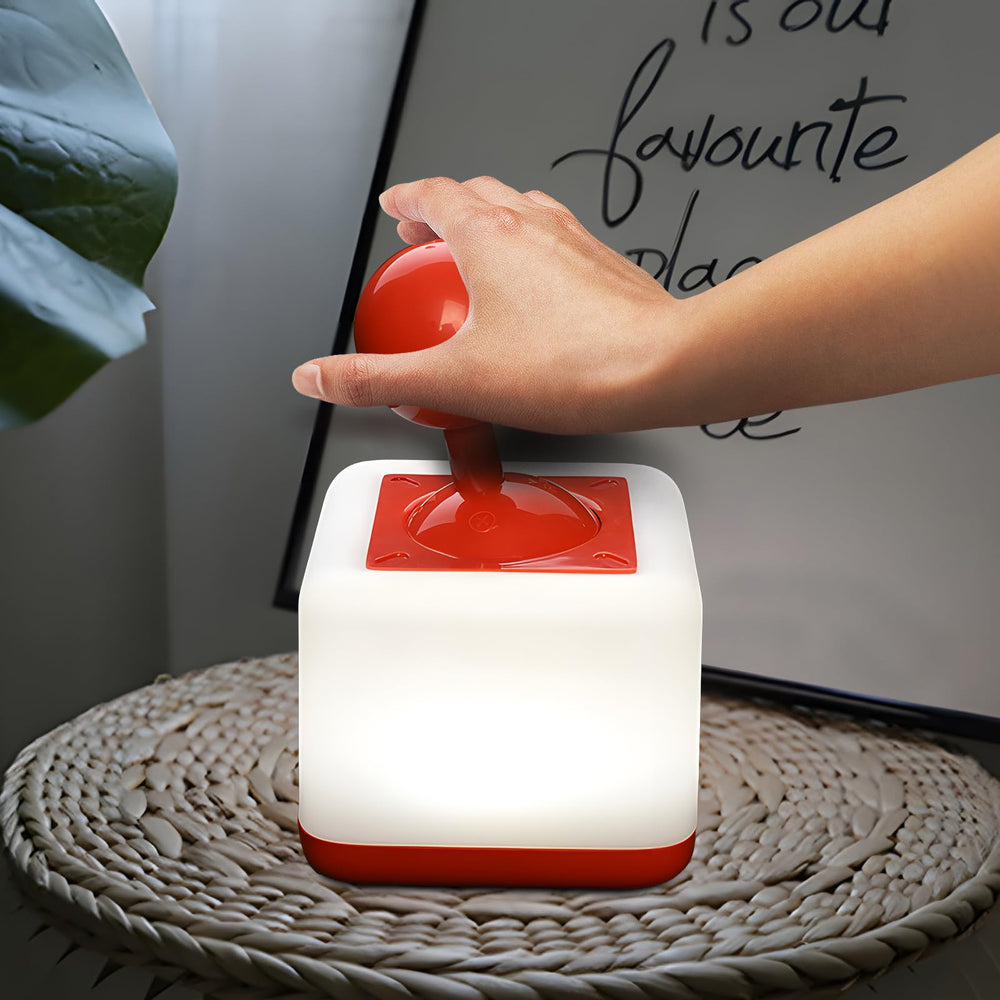 HPYDIY Rocker Night Light Red rechargeable USB design enables cordless placement.