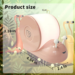 HPYDIY snail night light emits dimmable 6500K soft white light for eye comfort