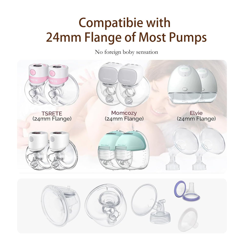 Hranio 21mm flange insert compatibility with 24mm shields broadens pump options.