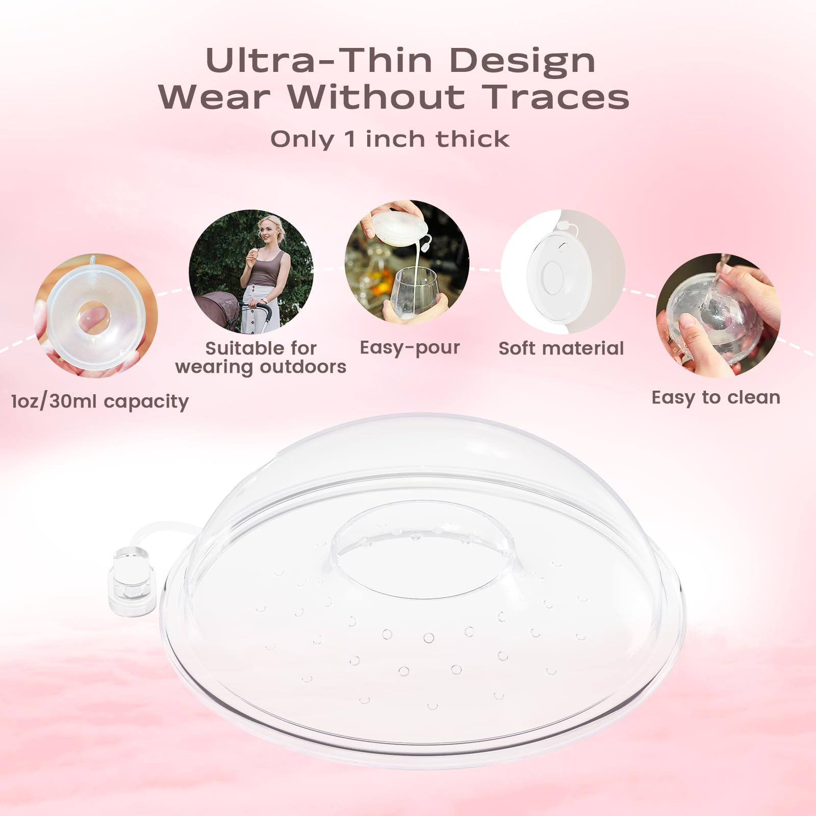 Hranio BPA-free milk collector emphasizes food-grade material safety.