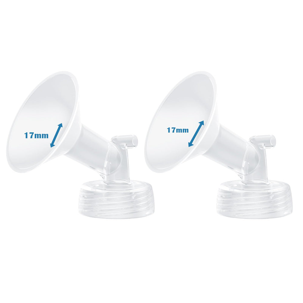 Hranio 17mm flange pair for Spectrum S1/S2 compatibility and comfortable pumping