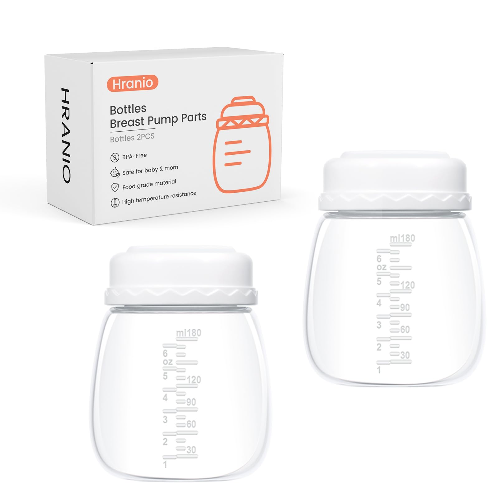 Hranio breast pump parts compatible with Spectra bottles for convenient pumping sessions.
