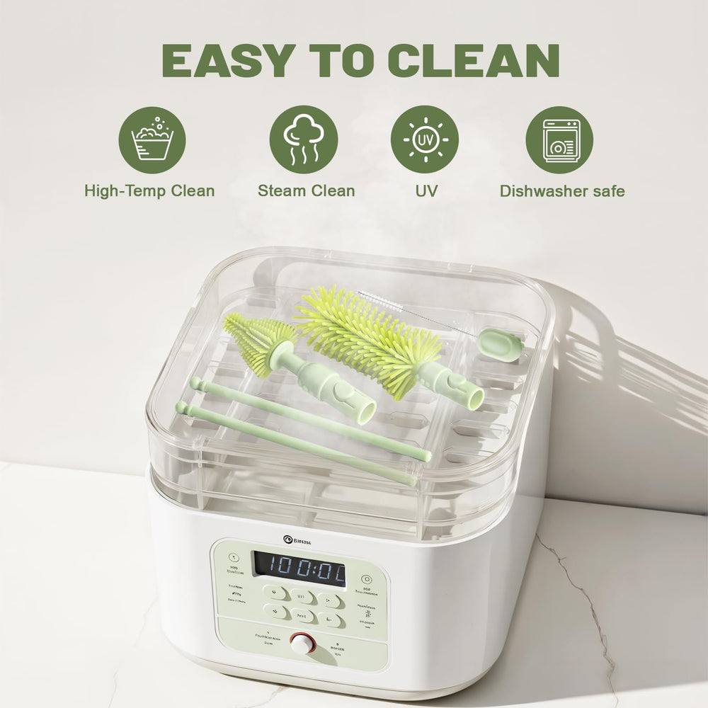 Hranio six-bottle drying rack keeps parts organized