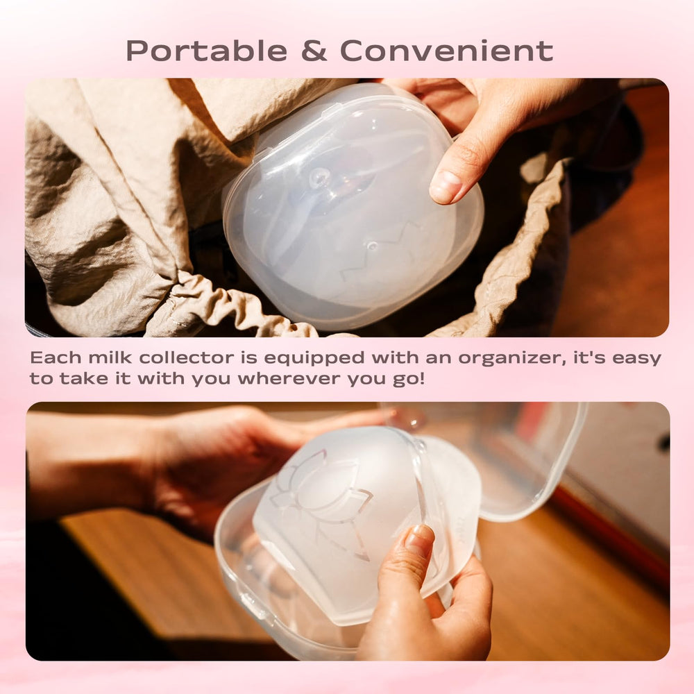 Hranio easy pour feature lets milk transfer without spills.