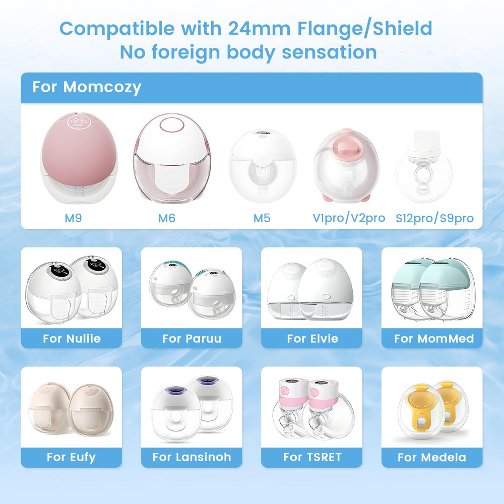 Hranio flange insert 21mm; food-grade silicone for gentle skin contact.