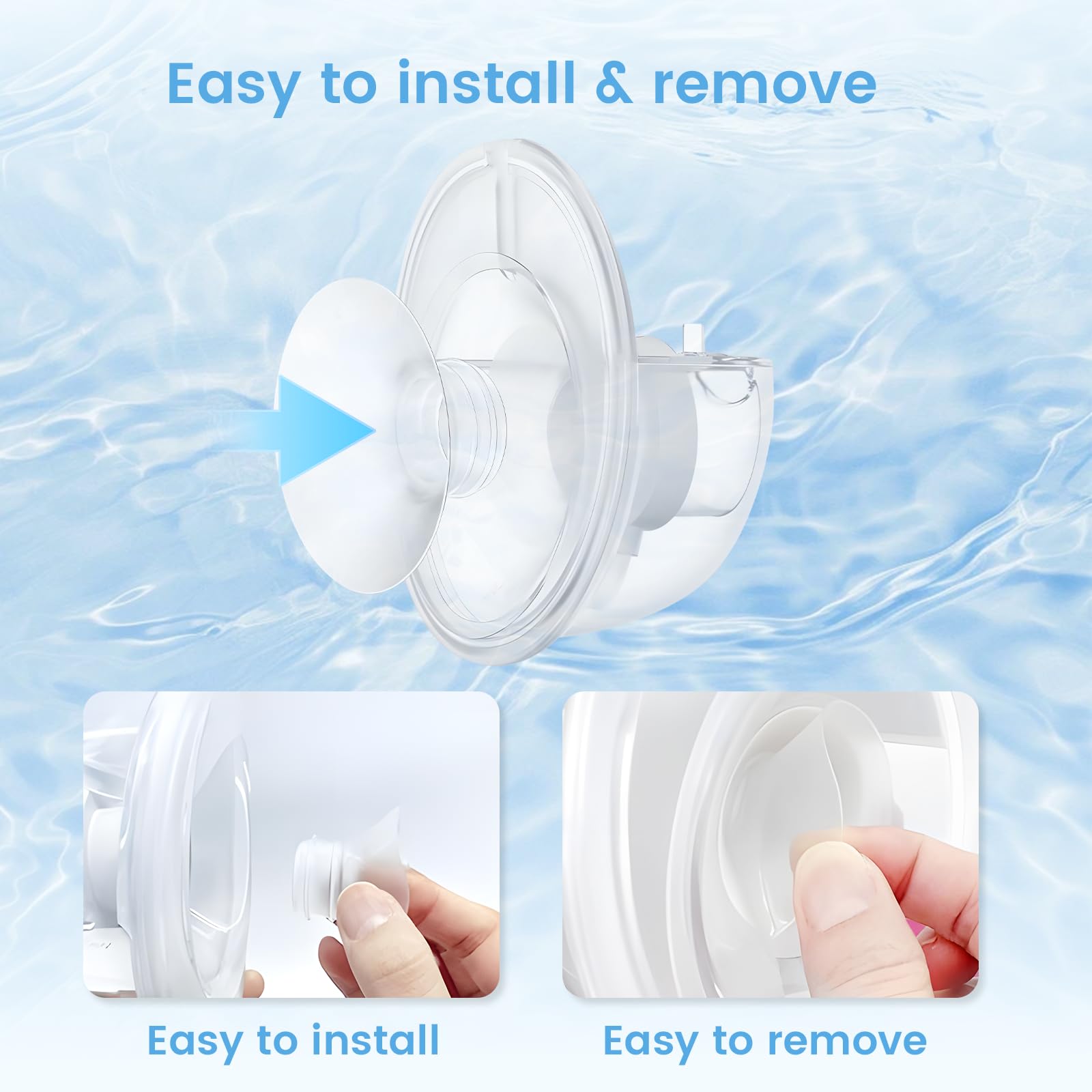 Hranio flange insert compatible with Momcozy, Spectra, Medela, and more.