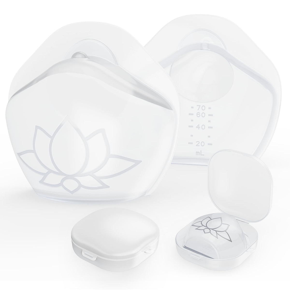 Hranio milk collector worn under the bra for discreet hands-free pumping.