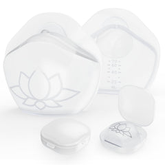 Hranio milk collector worn under the bra for discreet hands-free pumping.