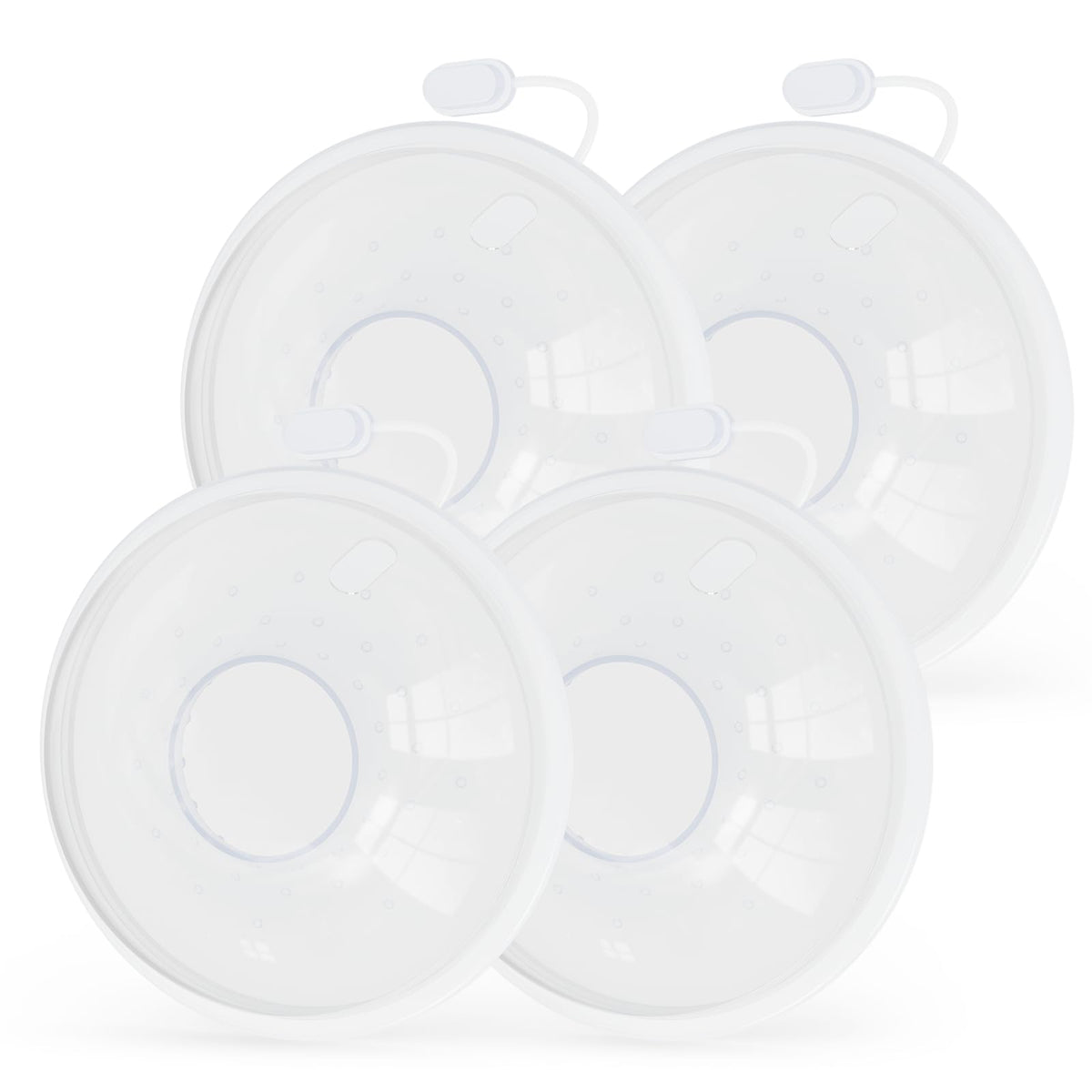Hranio milk collectors four-pack shown for discreet leak collection during nursing.