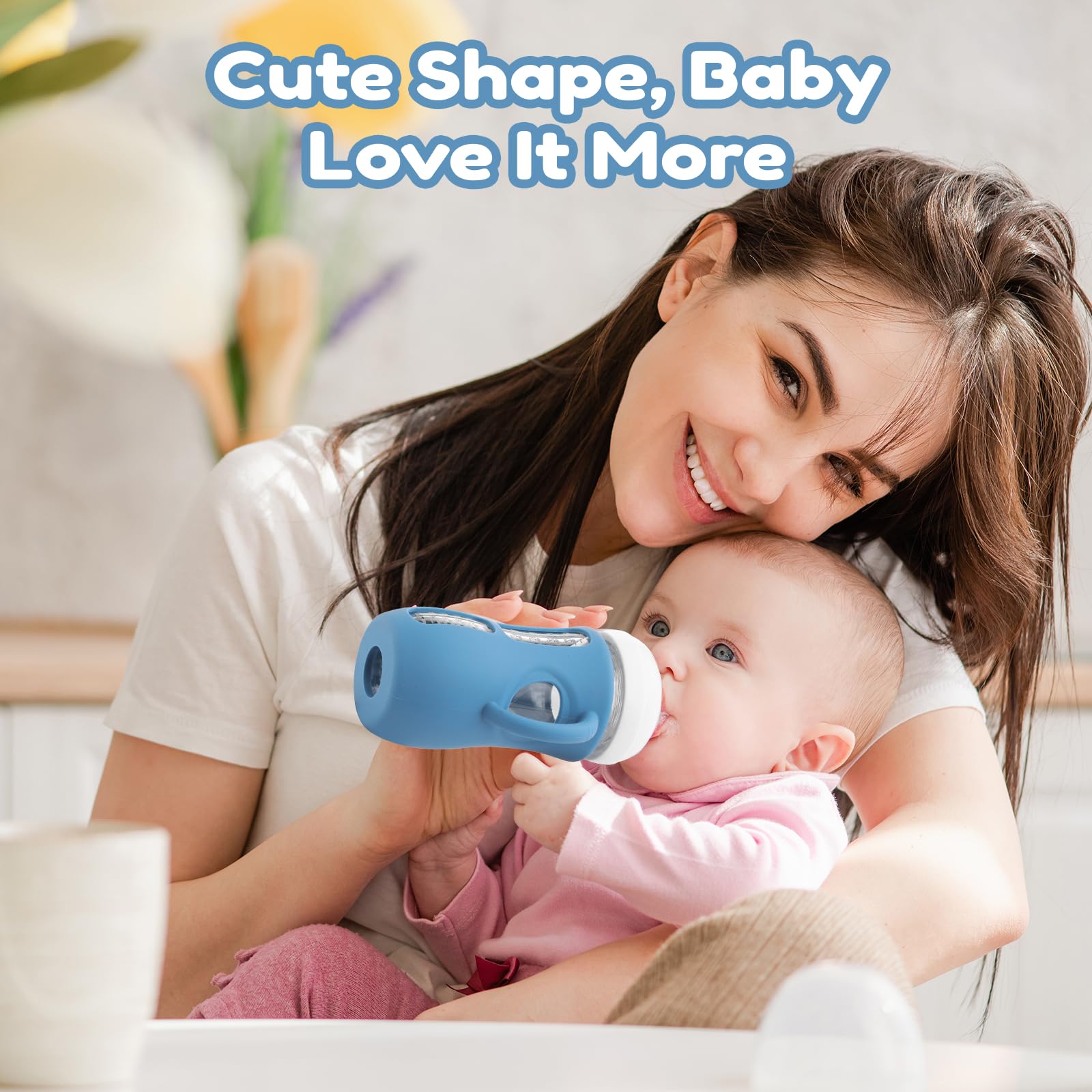 Hranio silicone sleeve fits Philips Avent bottle with ease