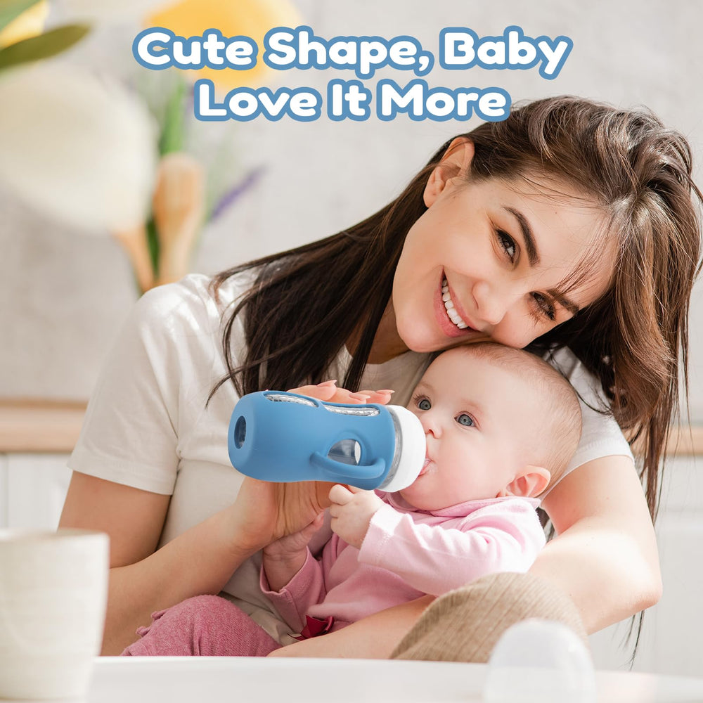 Hranio silicone sleeve fits Philips Avent bottle with ease