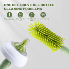 Hranio silicone pacifier brush fits curved nipples