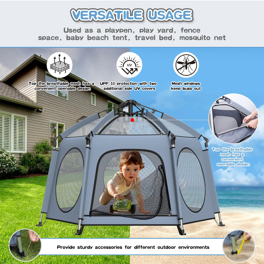 Hrebr carry bag enables effortless beach or park trips.