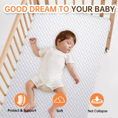 HREVAI pack n play mattress non-slip bottom keeps mat stable
