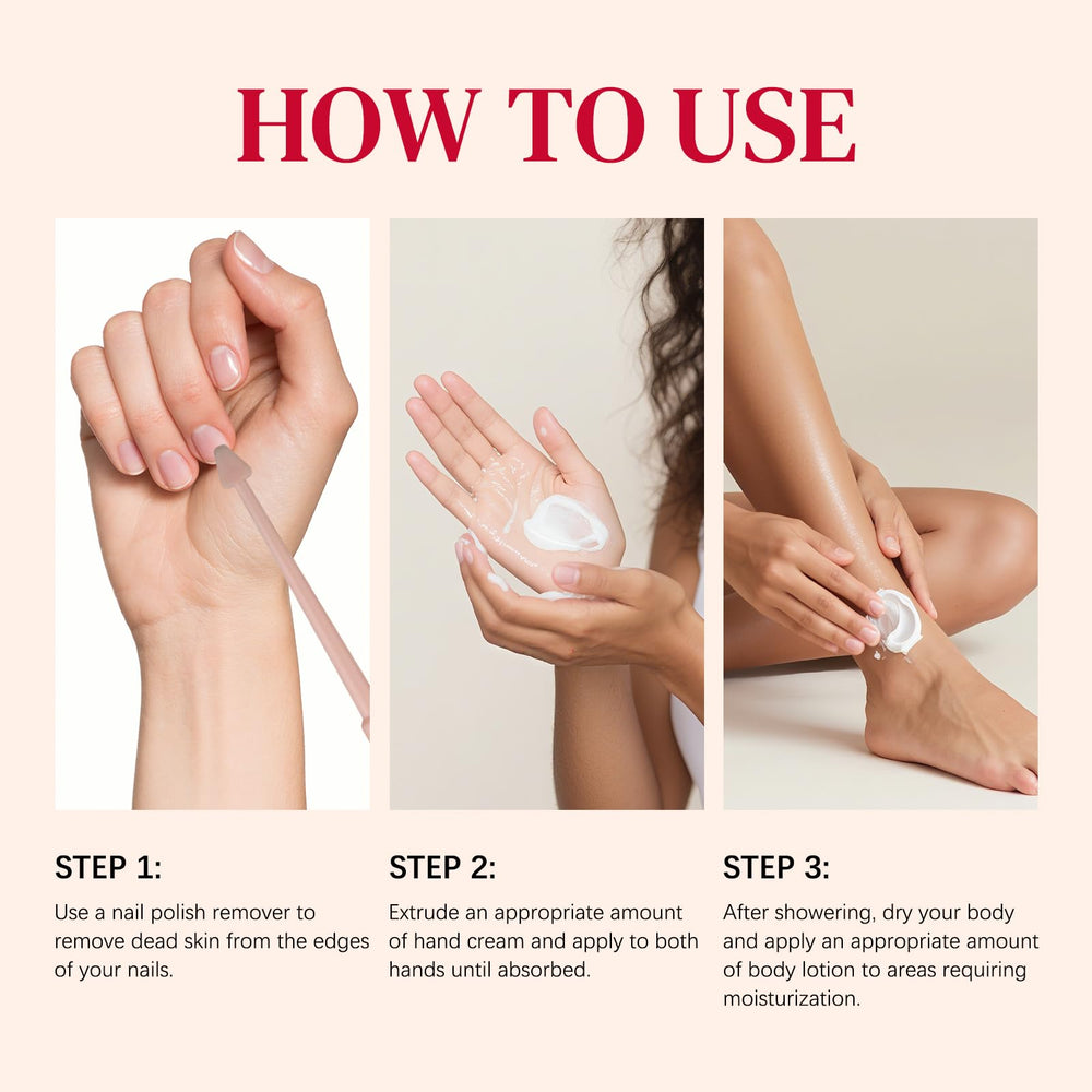 HRTTUO daily skincare routine image shows head-to-toe nourishment