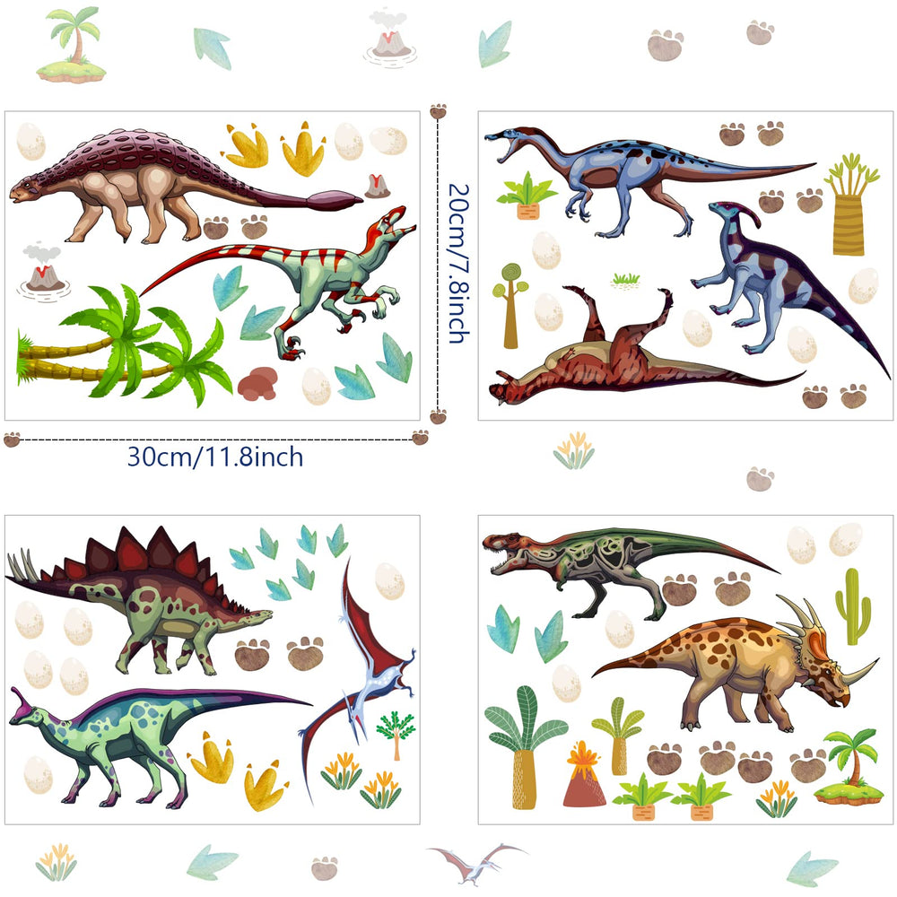HSDSH glow dinosaur wall decals brighten the night sky for imaginative play.