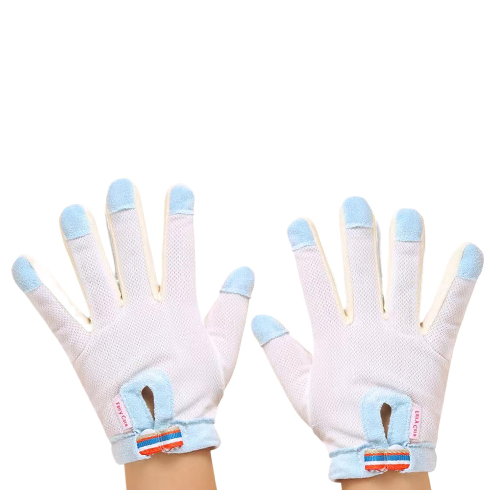 HS&ROXIN Thumb Sucking Gloves five-fingers wear reduces finger-sucking while keeping hand flexibility.