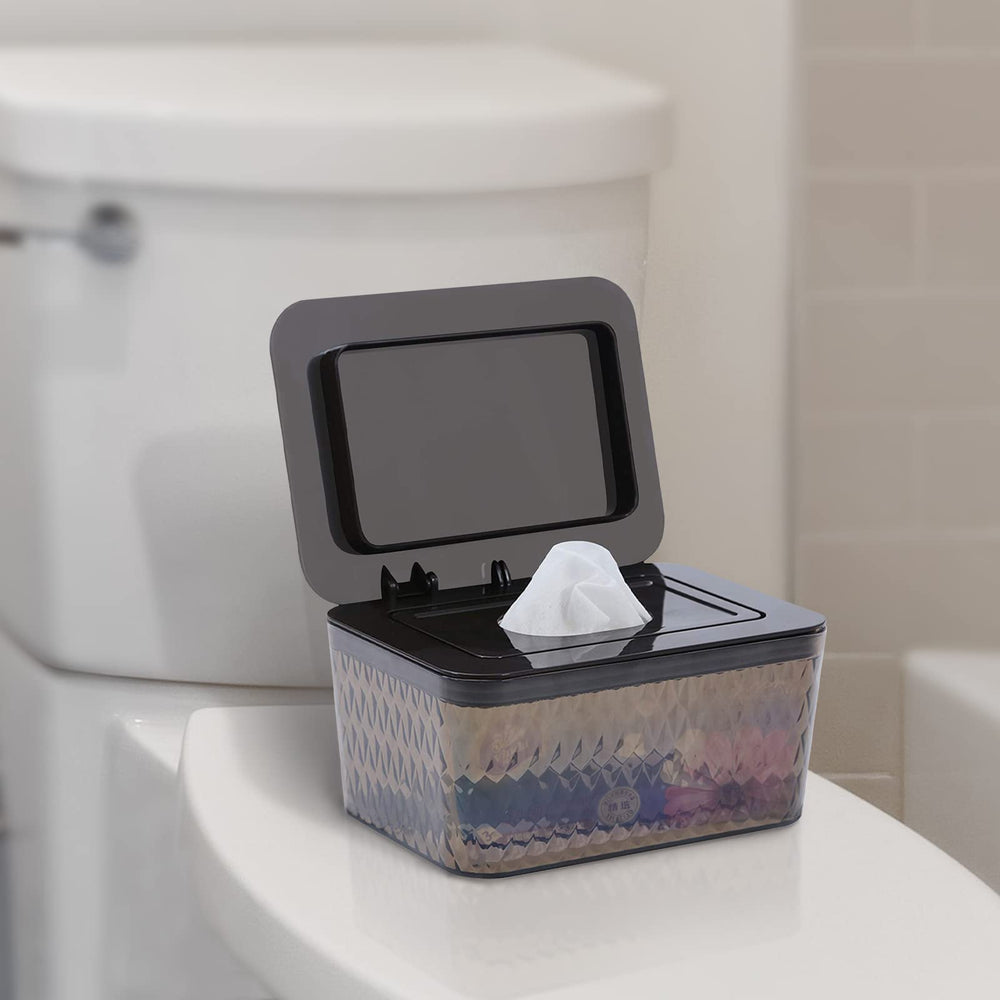 HSWT wipes dispenser with 100-wipe capacity for convenient storage.