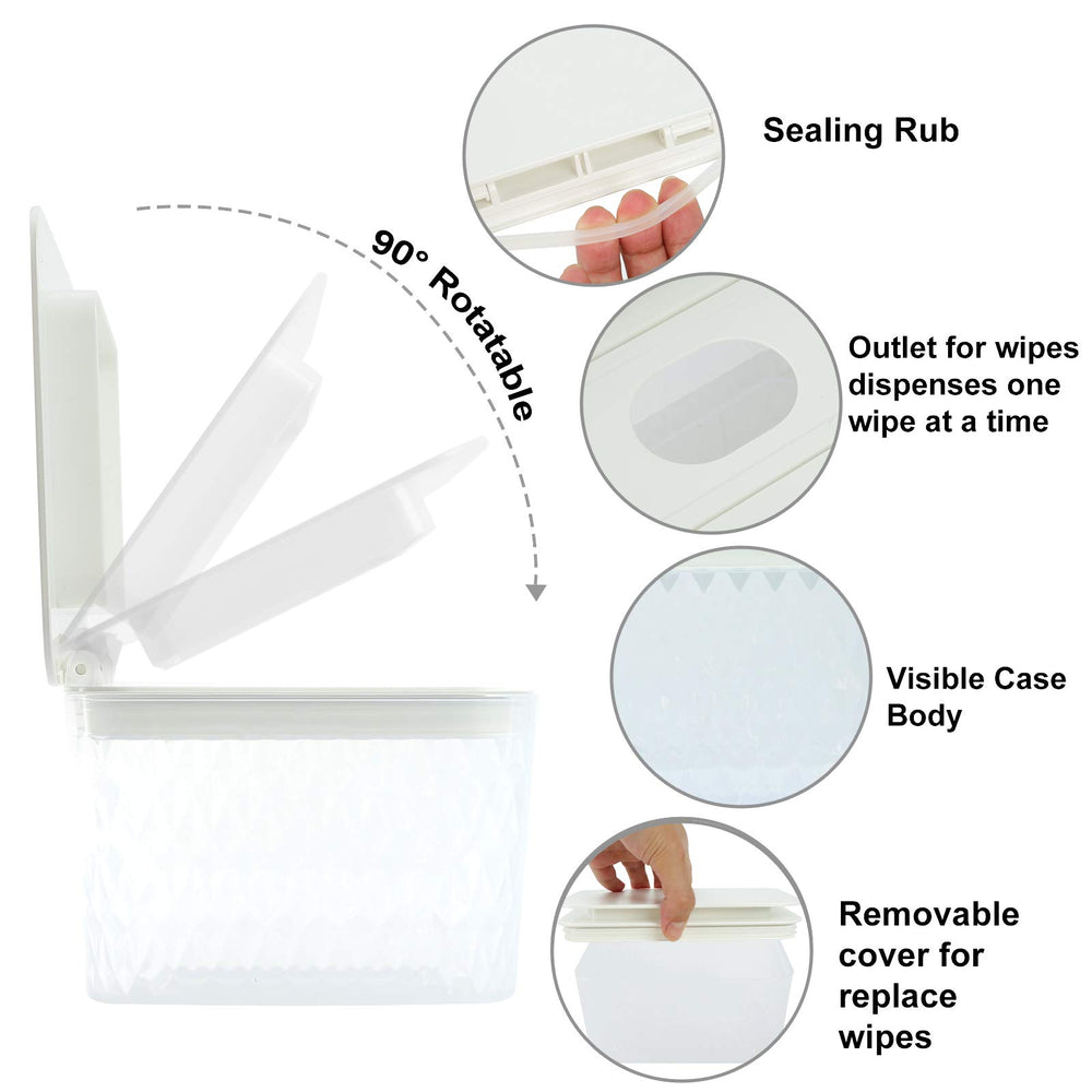 HSWT wipes dispenser bathroom decor fits neatly while preserving wipe freshness.