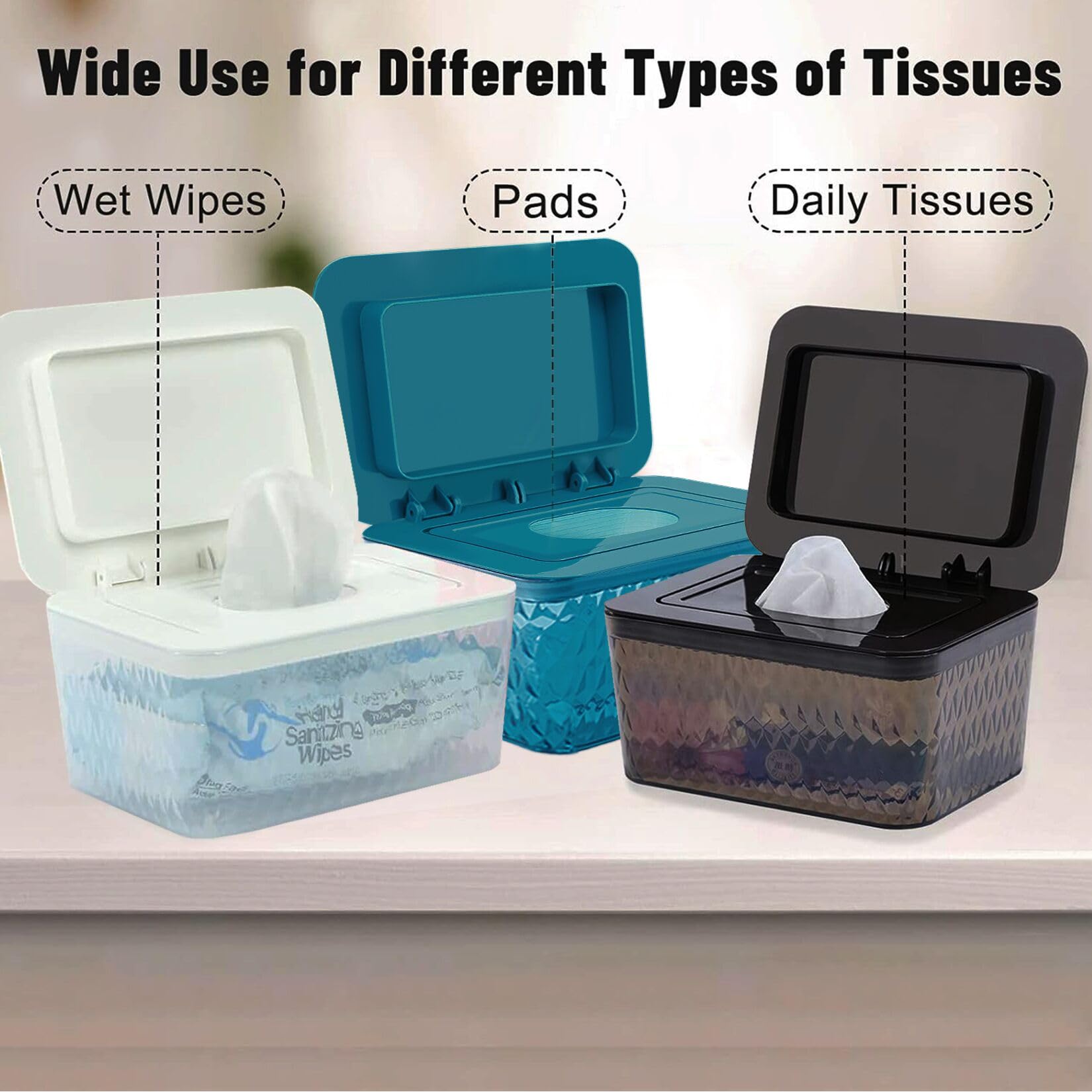 HSWT wipes dispenser shows remaining wipes through a transparent body