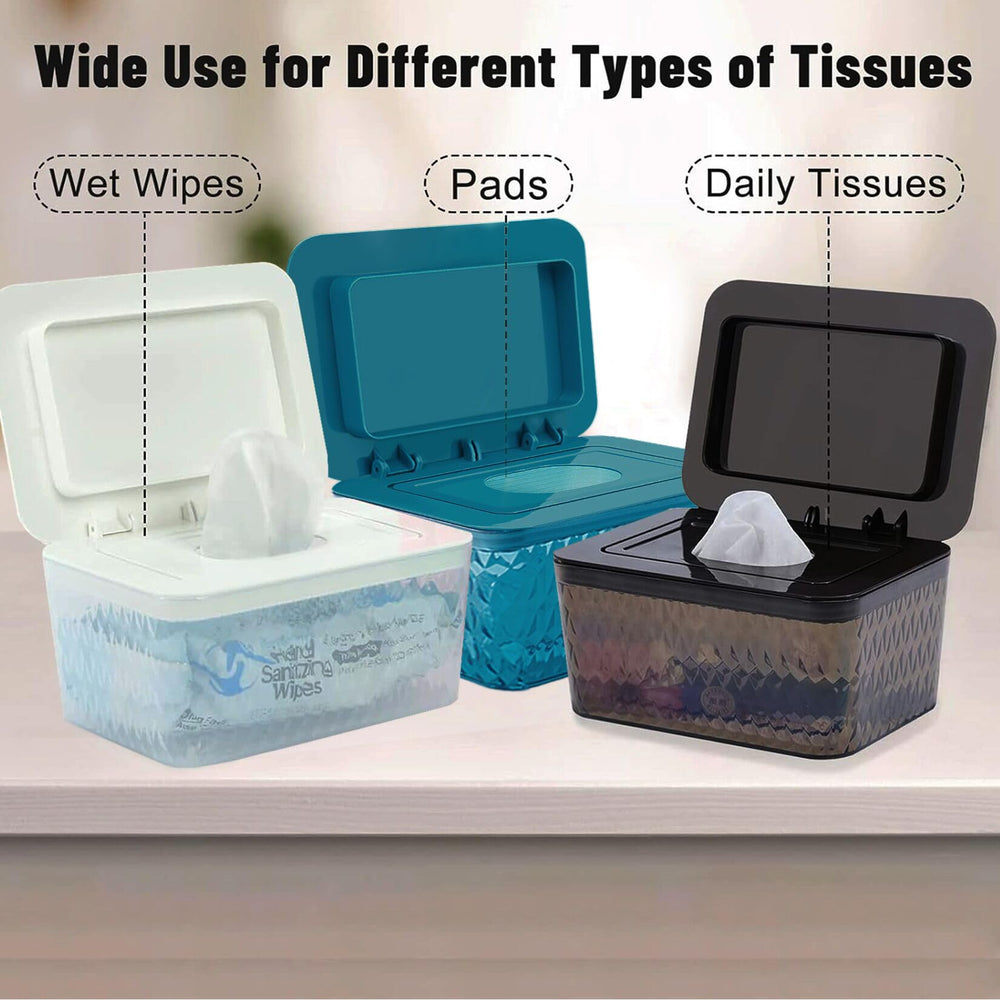 HSWT wipes dispenser shows remaining wipes through a transparent body