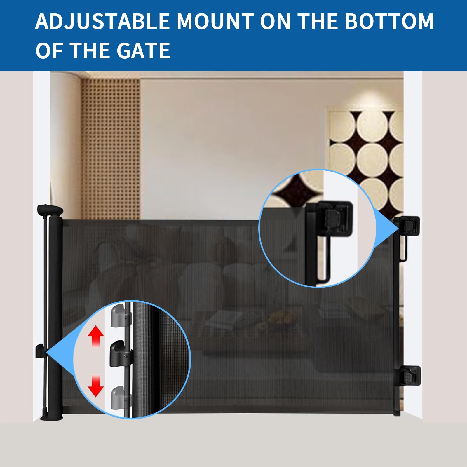 Huafly extra-long gate fits large hallways and stair landings.