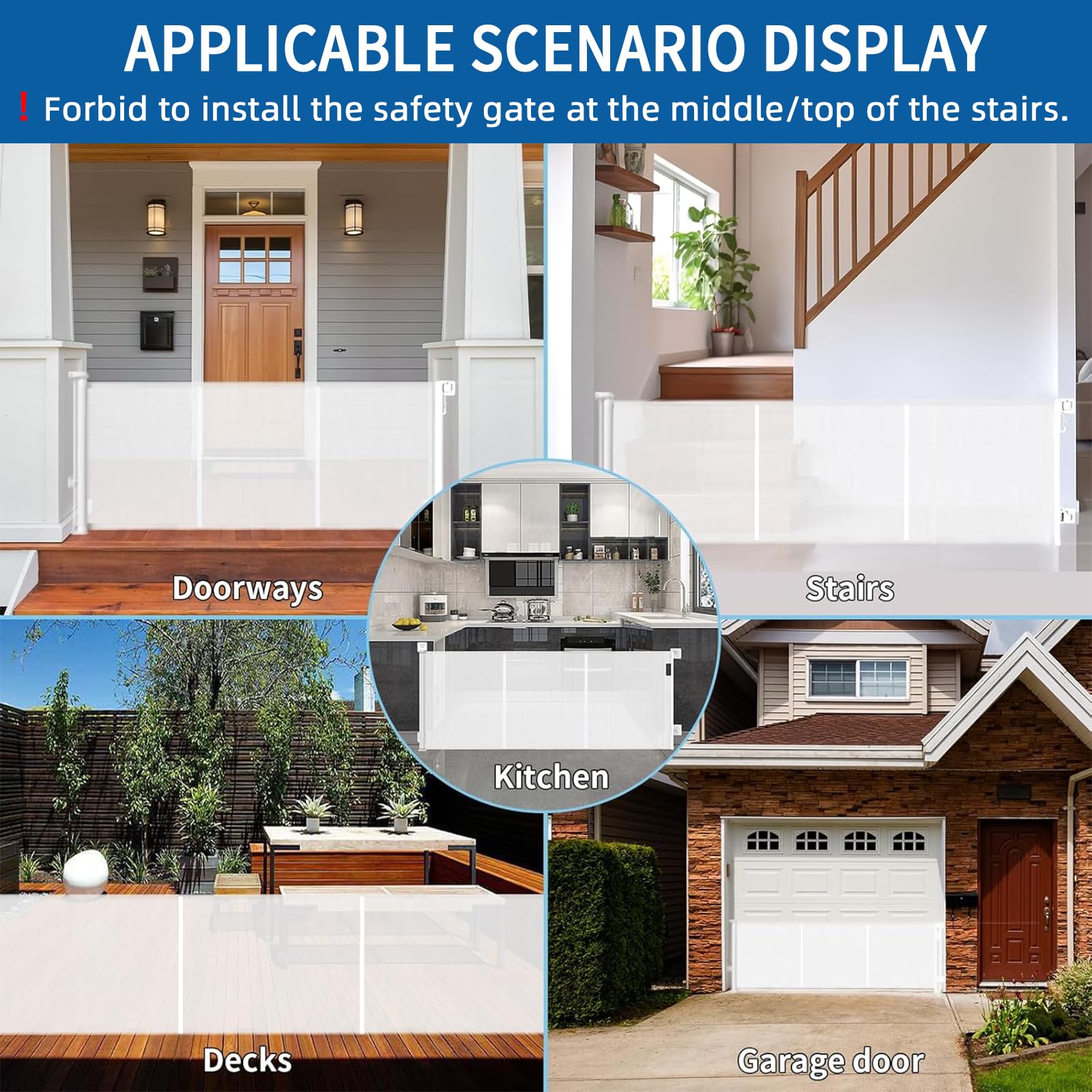 Huafly doorframe-friendly design highlights one-handed operation.