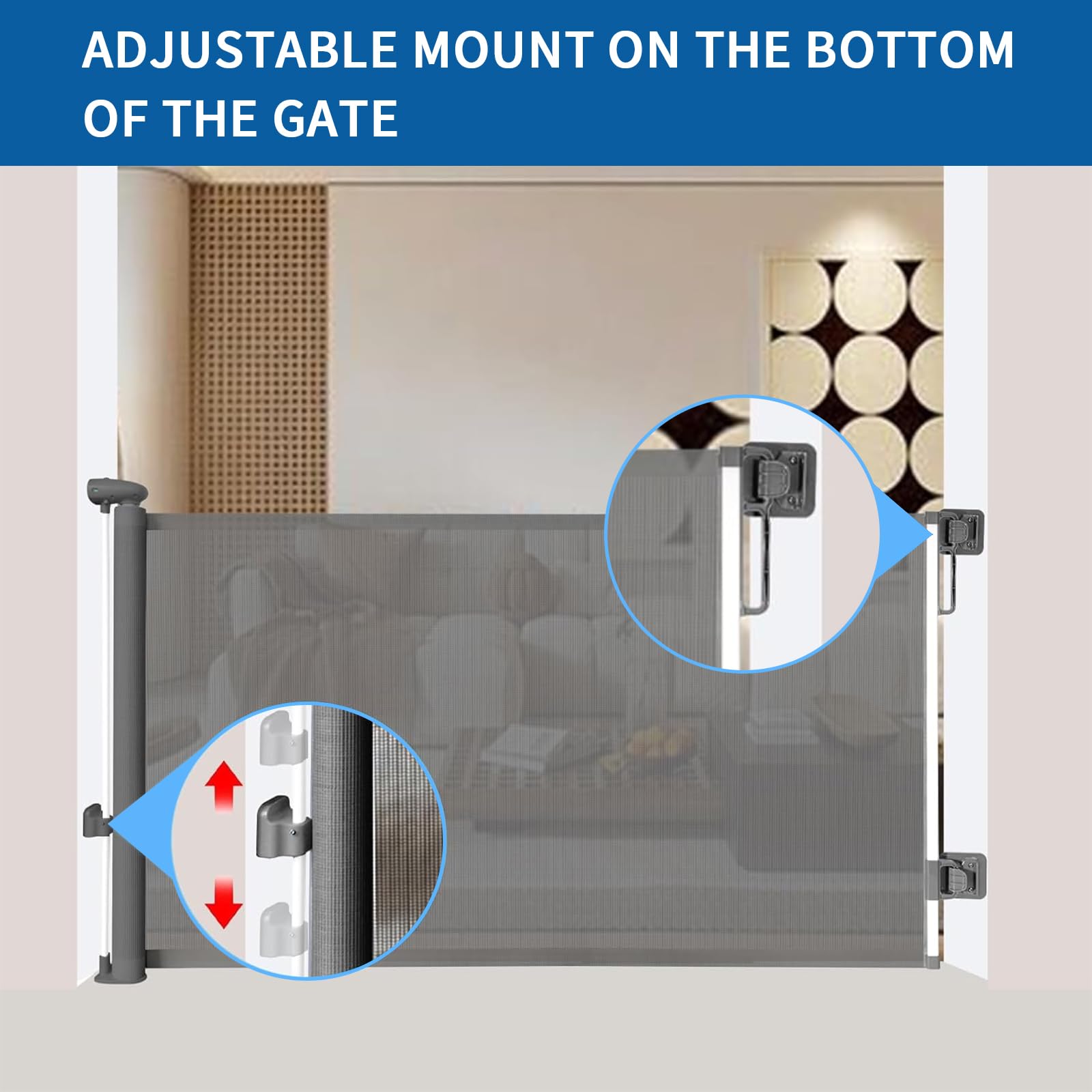 Huafly easy no-drill installation image shows quick setup without wall damage.