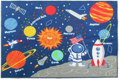 HUAHOO educational rug highlights letters, numbers, and shapes to support early learning