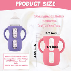 HUAKENER apricot sleeve supports baby grip and reduces slips during feeding